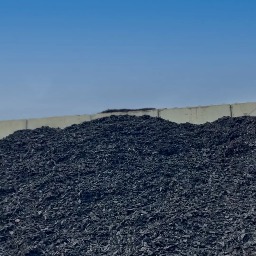 Pneus broyés et triés